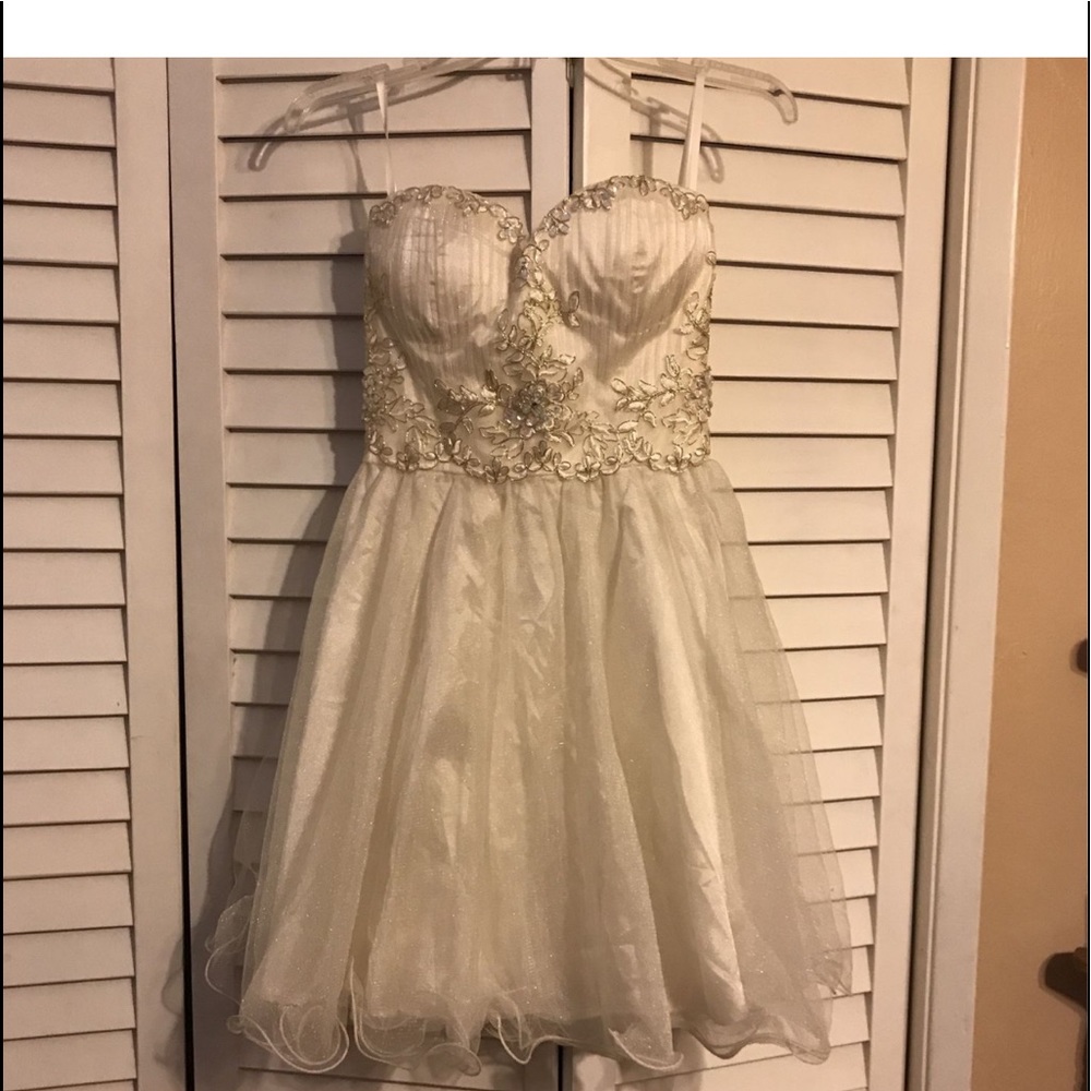 Cocktail length ivory Dress